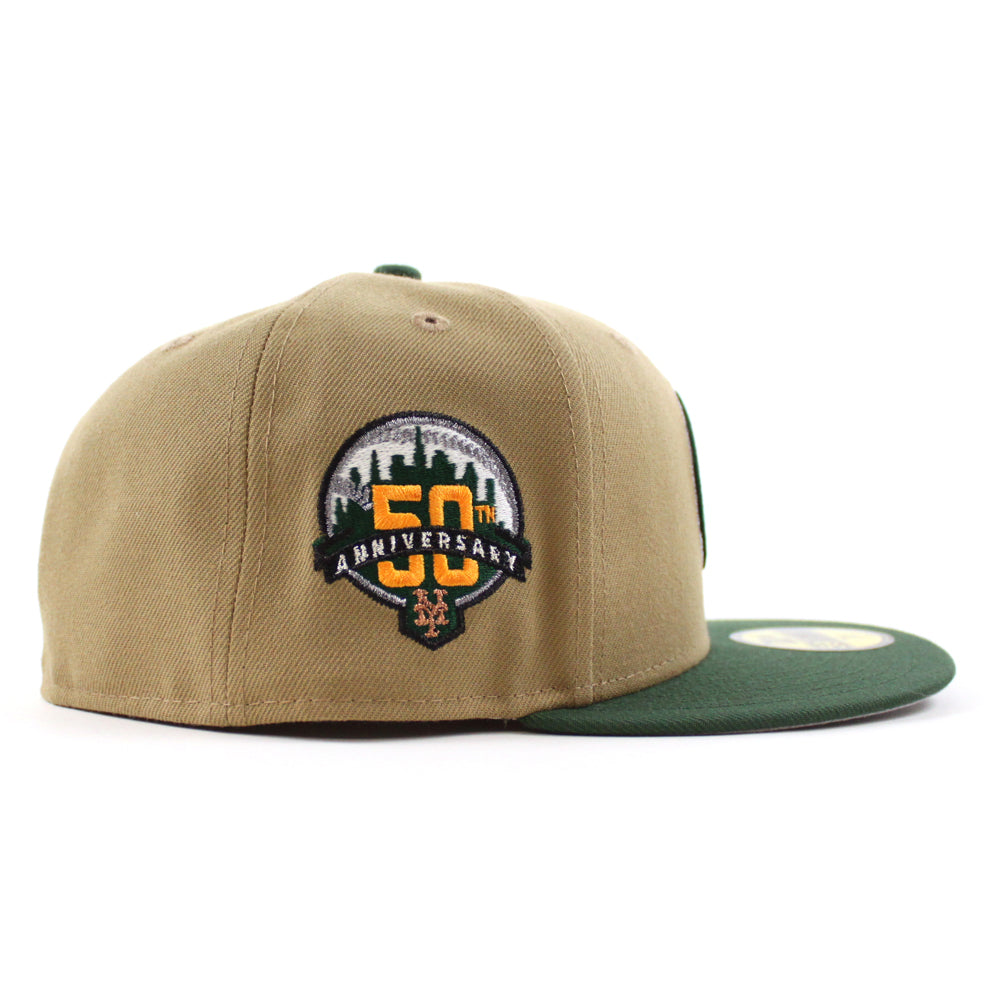 New Era New York Mets 50th Anniversary 59Fifty Fitted Hat Cardinal Red/Grey main image 1