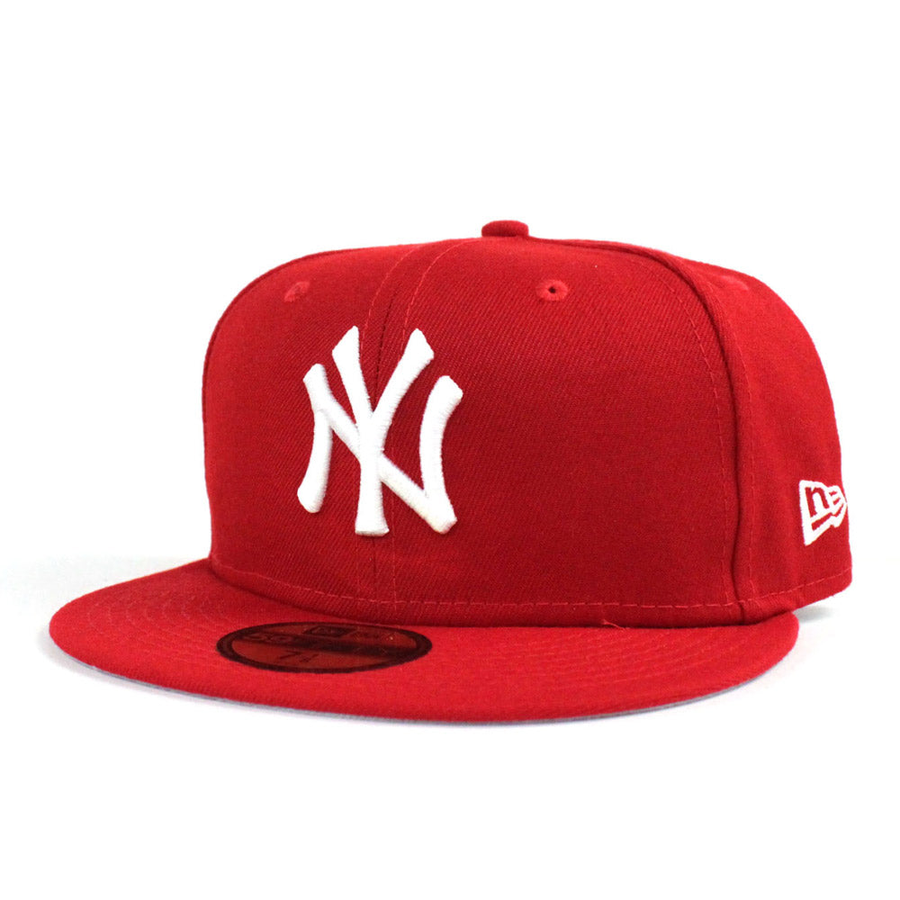 New Era 59Fifty New York Yankees Men Fitted Hat Red