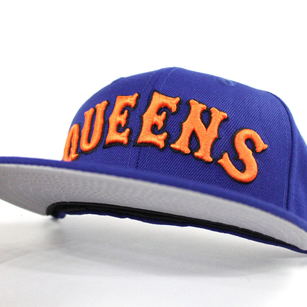 Queens New Era 59Fifty Fitted Hat (Blue Gray Under Brim) NY Queens