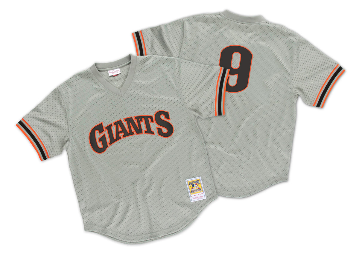 San Francisco Giants #9 Matt Williams 1989 Mitchell and Ness Authentic Mesh  BP Jersey