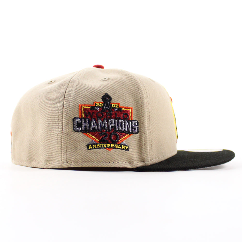 Anaheim Angels 20th Anniversary New Era 59Fifty Fitted Hat (Camel