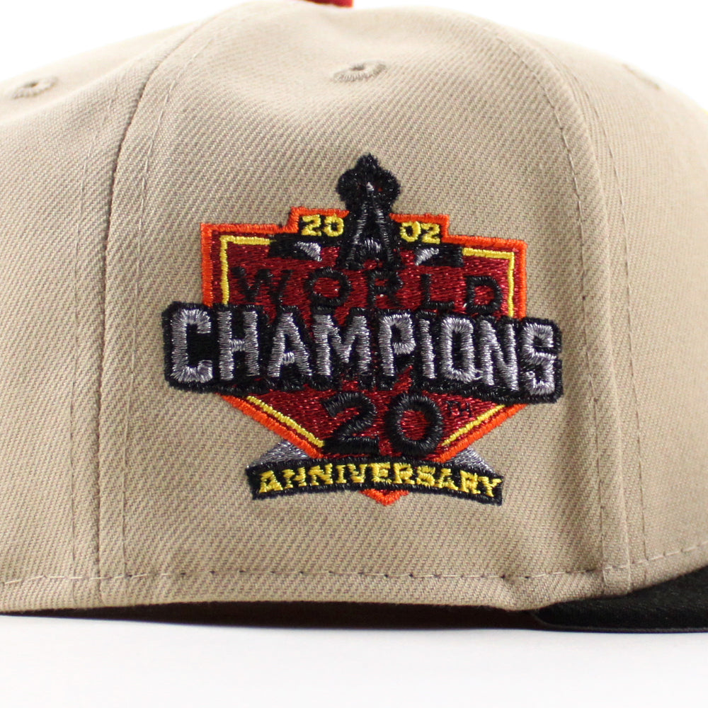 Anaheim Angels 20th Anniversary New Era 59Fifty Fitted Hat (Camel