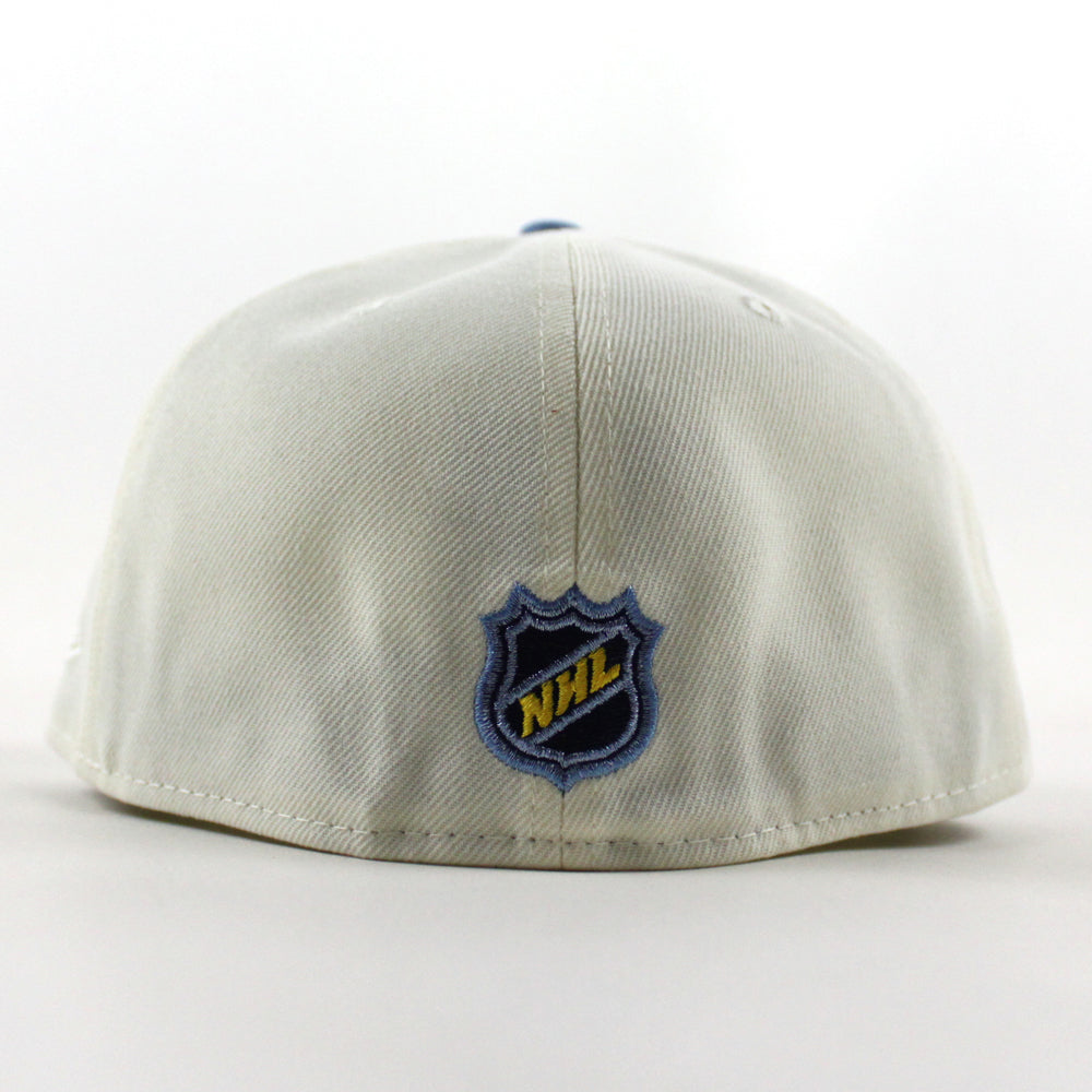 Anaheim Ducks 25 Years New Era 59Fifty Fitted Hat (Chrome White