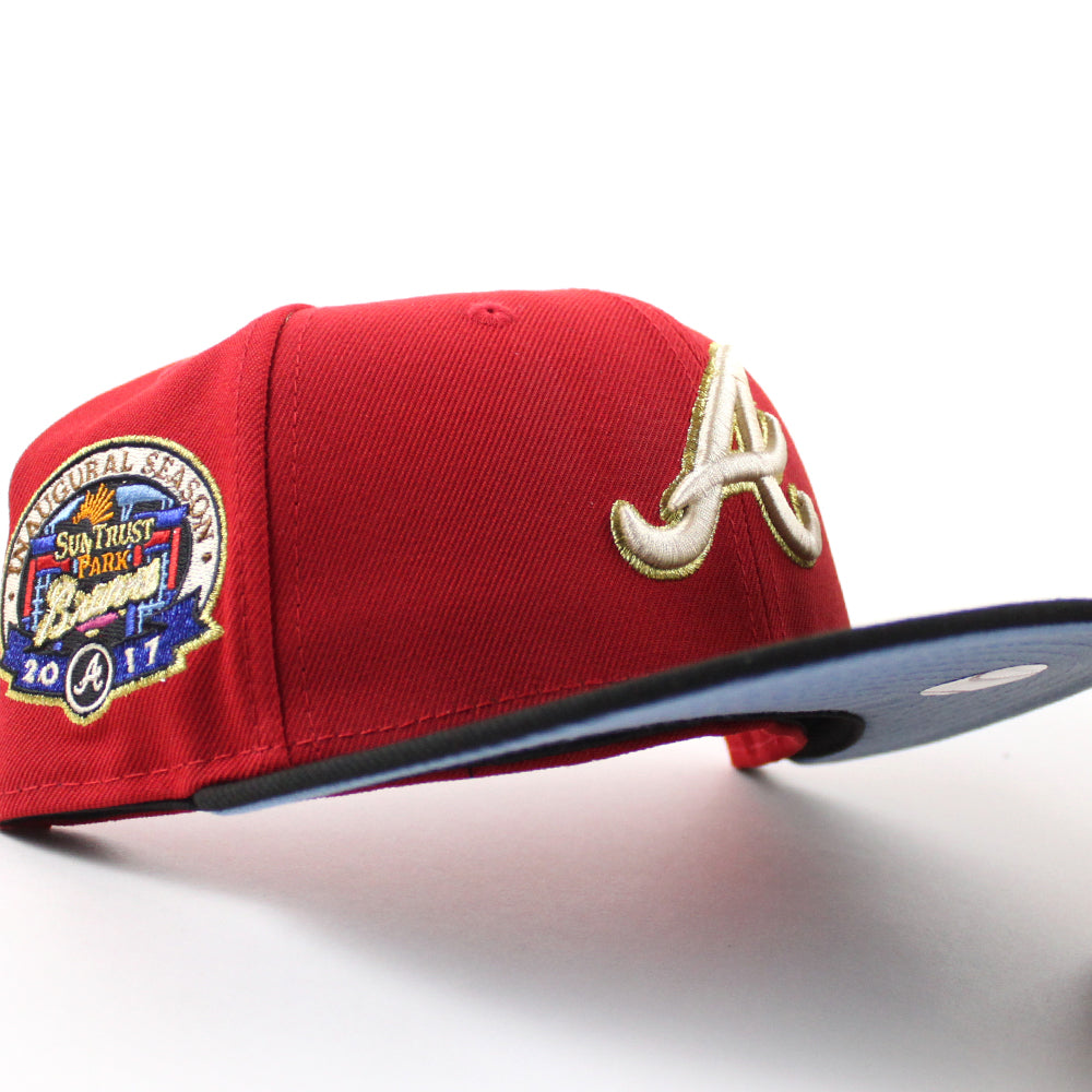 Atlanta Braves 2017 inaugural Season New Era 59Fifty Fitted Hat (Scarl â ECAPCITY