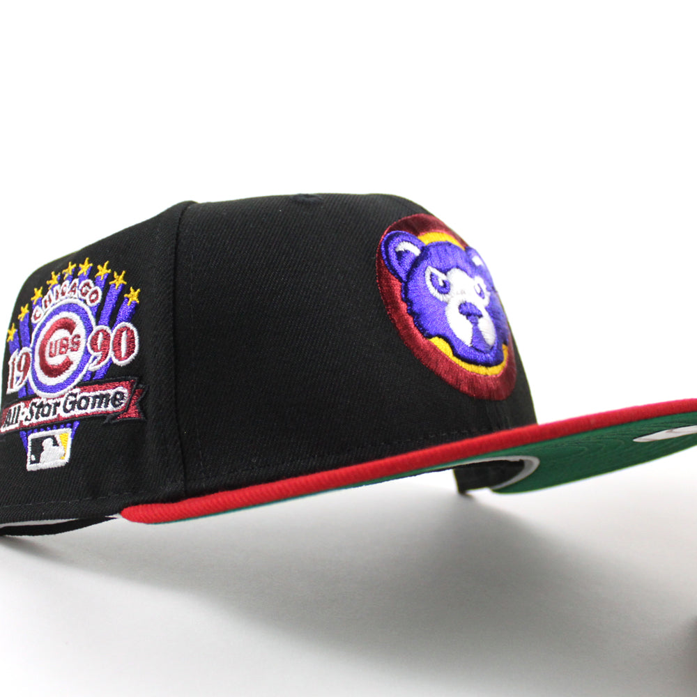 Chicago Cubs pour homme New Era x Just Don rouge/noir 1990 MLB All-Star Game 59FIFTY Casquette ajustée
