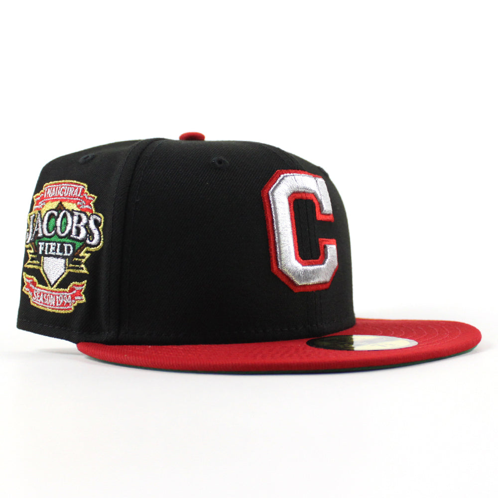 Cleveland Indians 59FIFTY 、 7 1/4 ブラック Cleveland Guardians Mens on Black 59FIFTY BLACK New Era