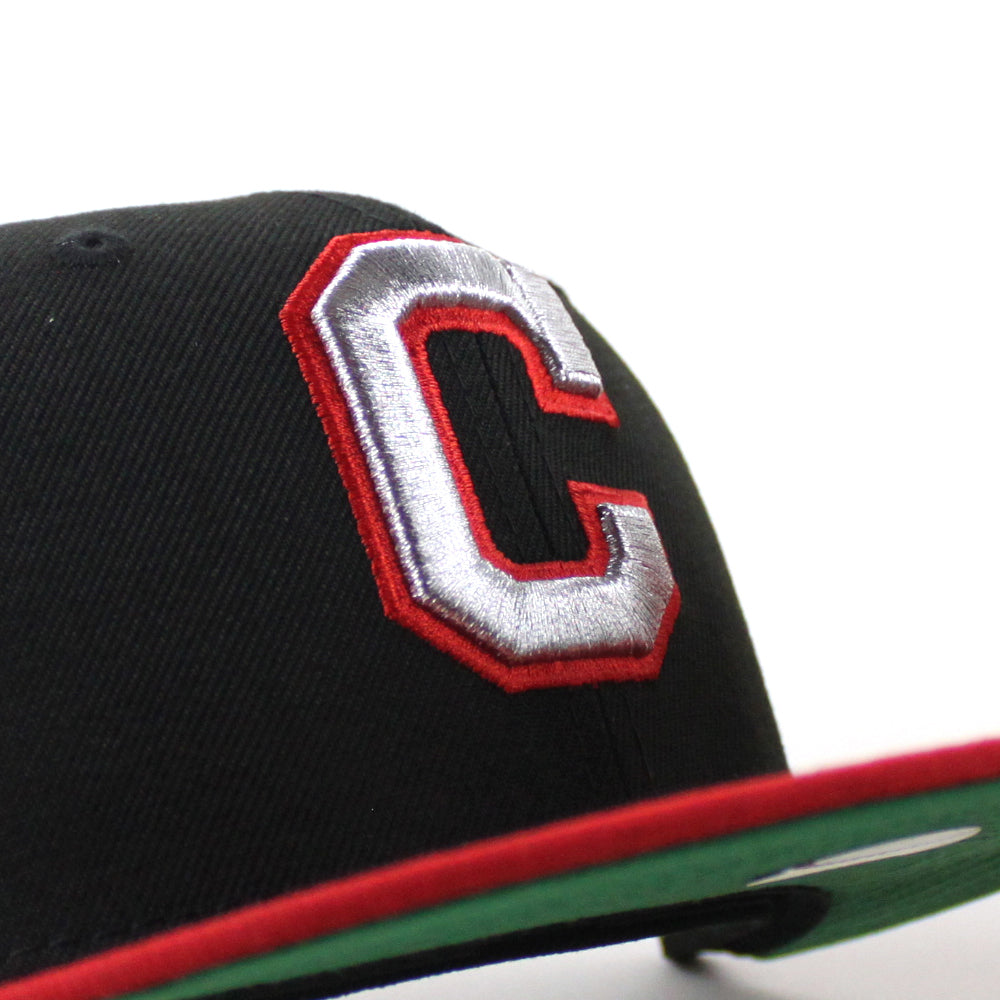 Cleveland Indians 59FIFTY 、 7 1/4 ブラック Cleveland Indians Jacobs Field New Era 59Fifty Fitted Hat