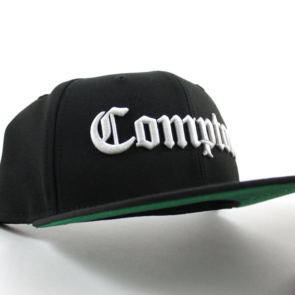 Compton New Era 59fifty Fitted Hat (Black Green Under Brim) – ECAPCITY