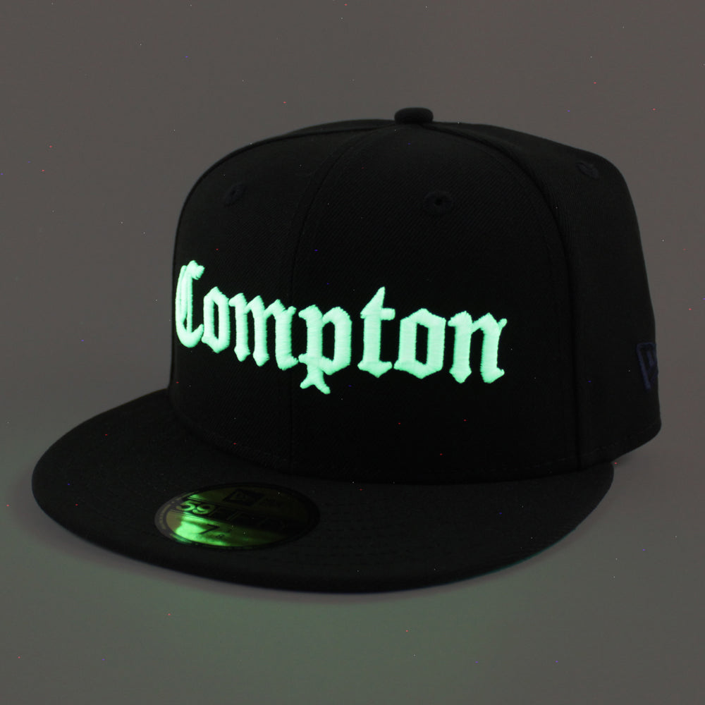 Compton New Era 59fifty Fitted Hat (Black Green Under Brim) – ECAPCITY