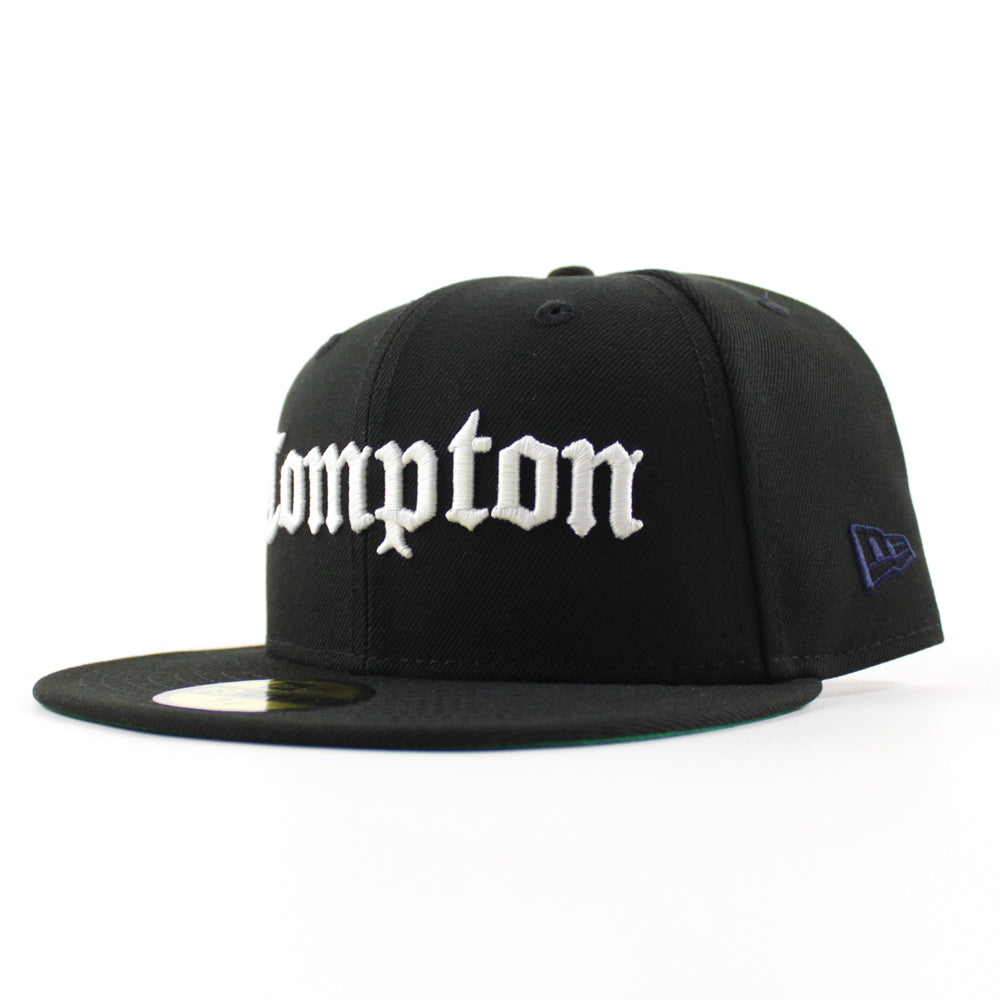 Compton New Era 59fifty Fitted Hat (Black Green Under Brim) – ECAPCITY