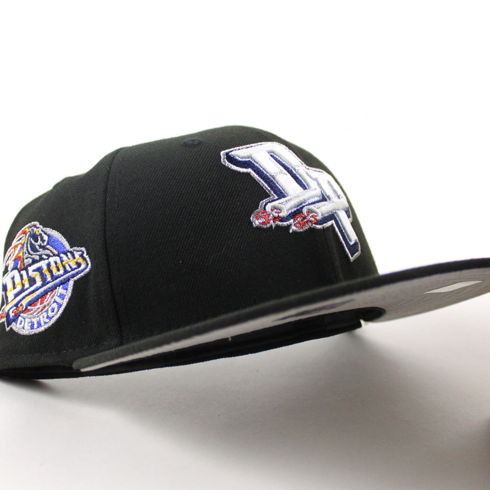 Detroit Pistons Pistons Patch New Era 59Fifty Fitted Hat (Black Gray U ...