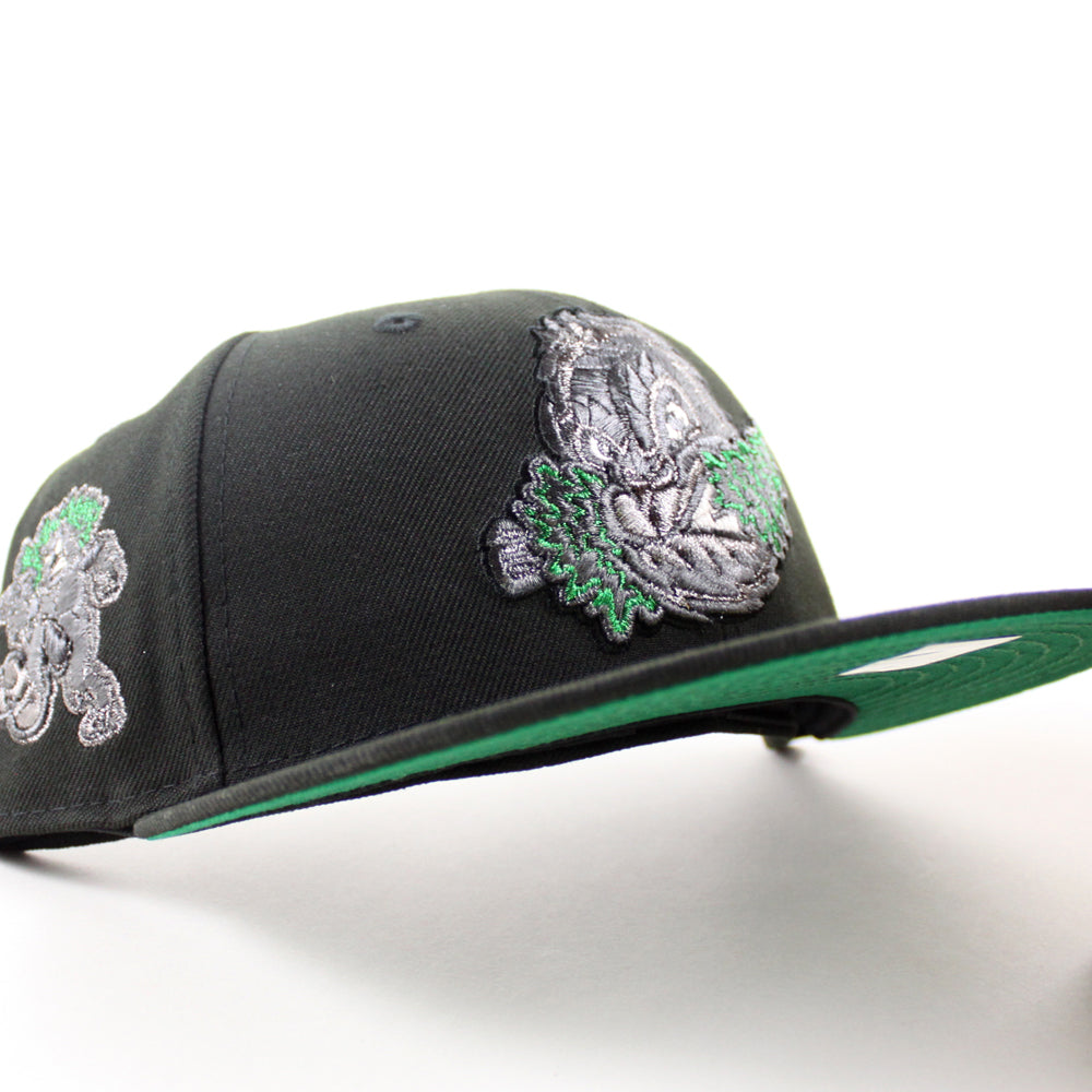 LA Script New Era 59Fifty Hat (Black Green UNDER BRIM) – ECAPCITY