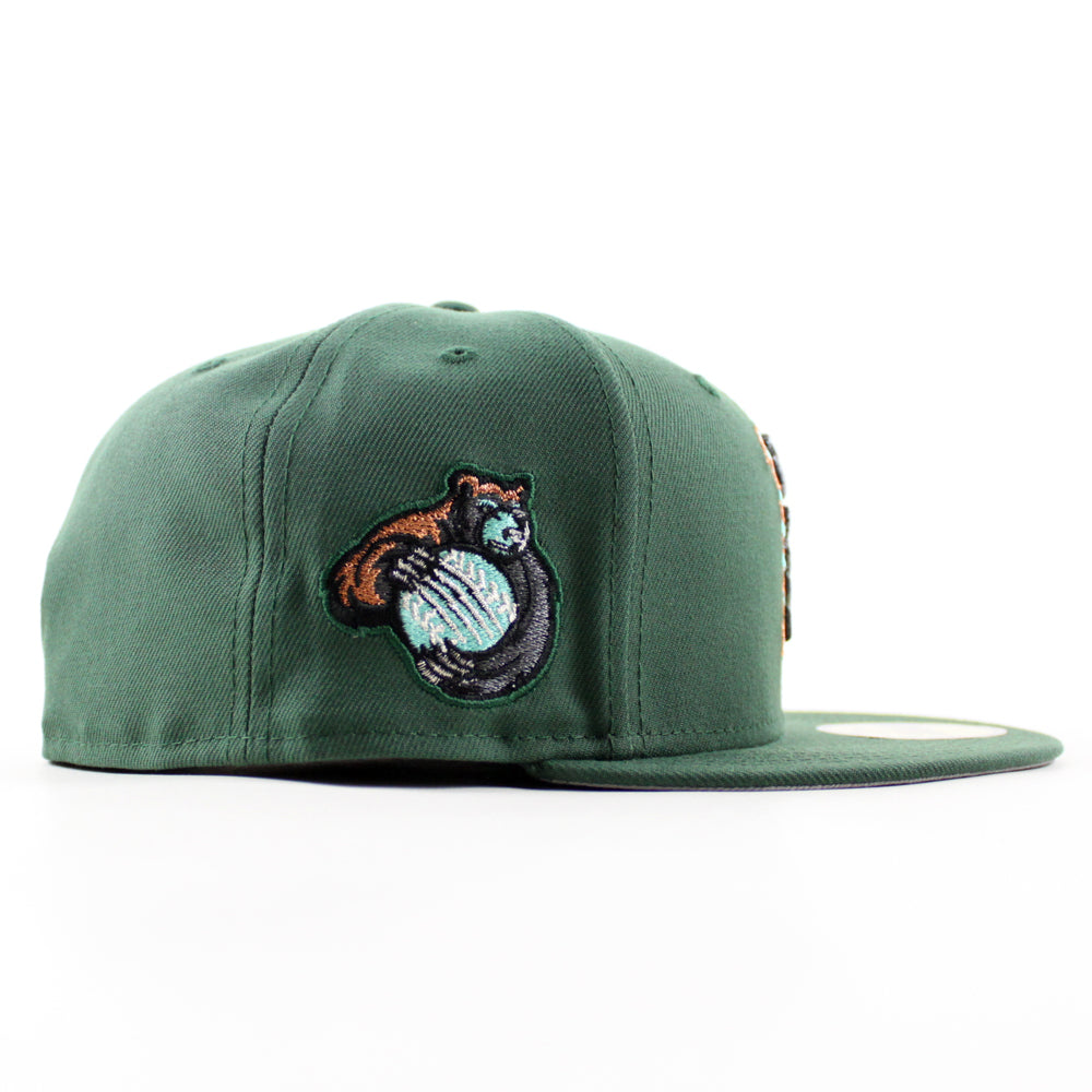 Fresno Grizzlies Grizzlies Patch New Era 59Fifty Fitted Hat (Pine