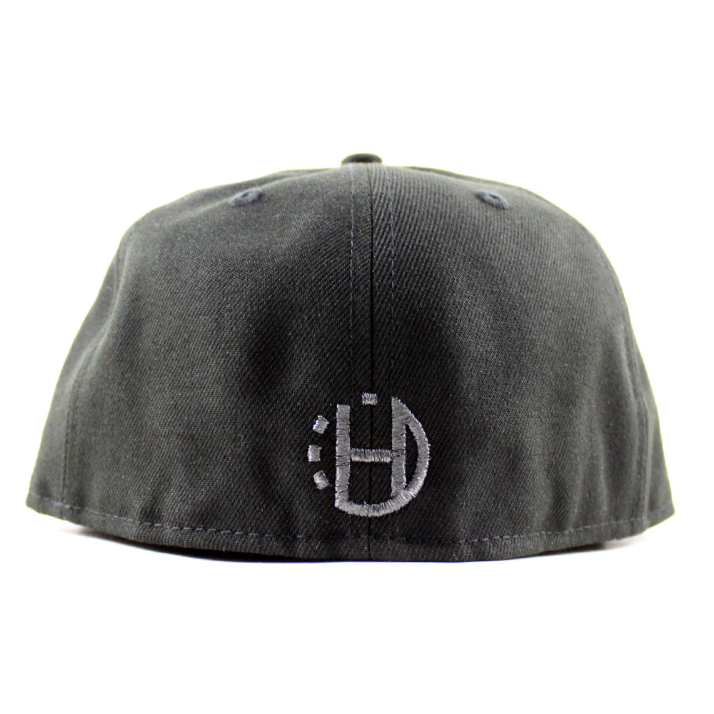 G Clef Music Note New Era Fitted Hat (Black Gray Under Brim