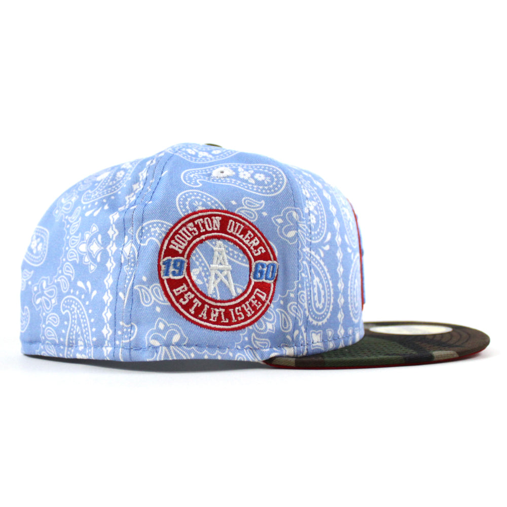 Houston Oilers Navy New Era 59FIFTY Fitted Navy / Radiant Blue | Front Door Red | Snow White / 7