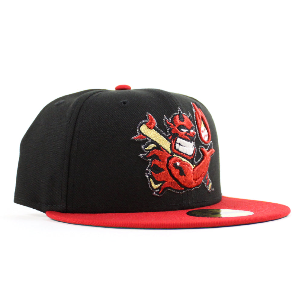 Hellrazors New Era 59Fifty Fitted Hat (Black Scarlet Red