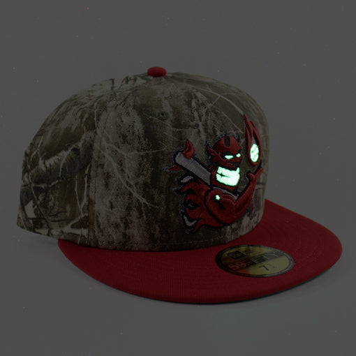 Hellrazors New Era 59Fifty Fitted Hat (Real Tree Camo Scarlet Red Gree ...