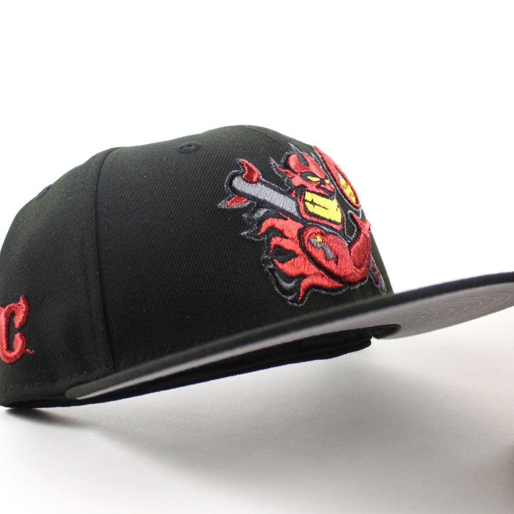 Hellrazors New Era 59Fifty Fitted Hat (Black Gray Under Brim