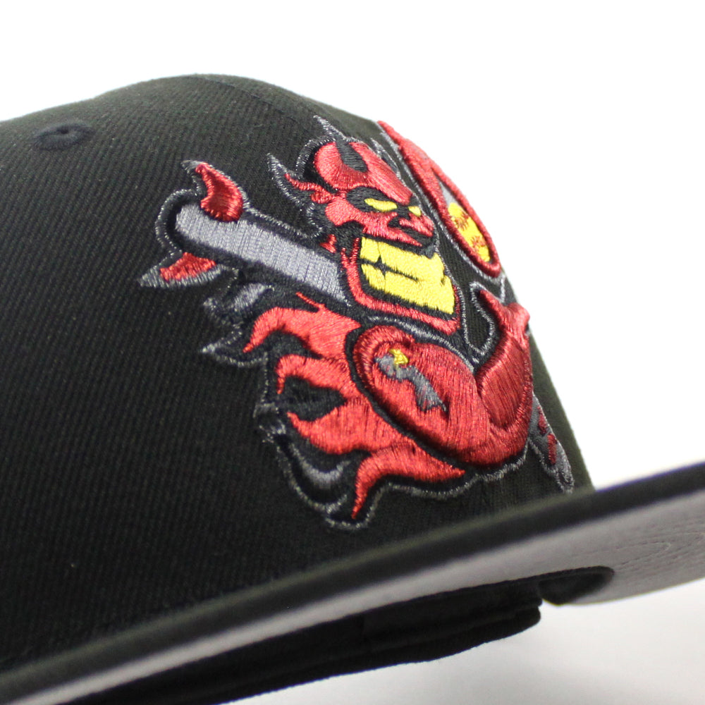 Hellrazors New Era 59Fifty Fitted Hat (Black Gray Under Brim