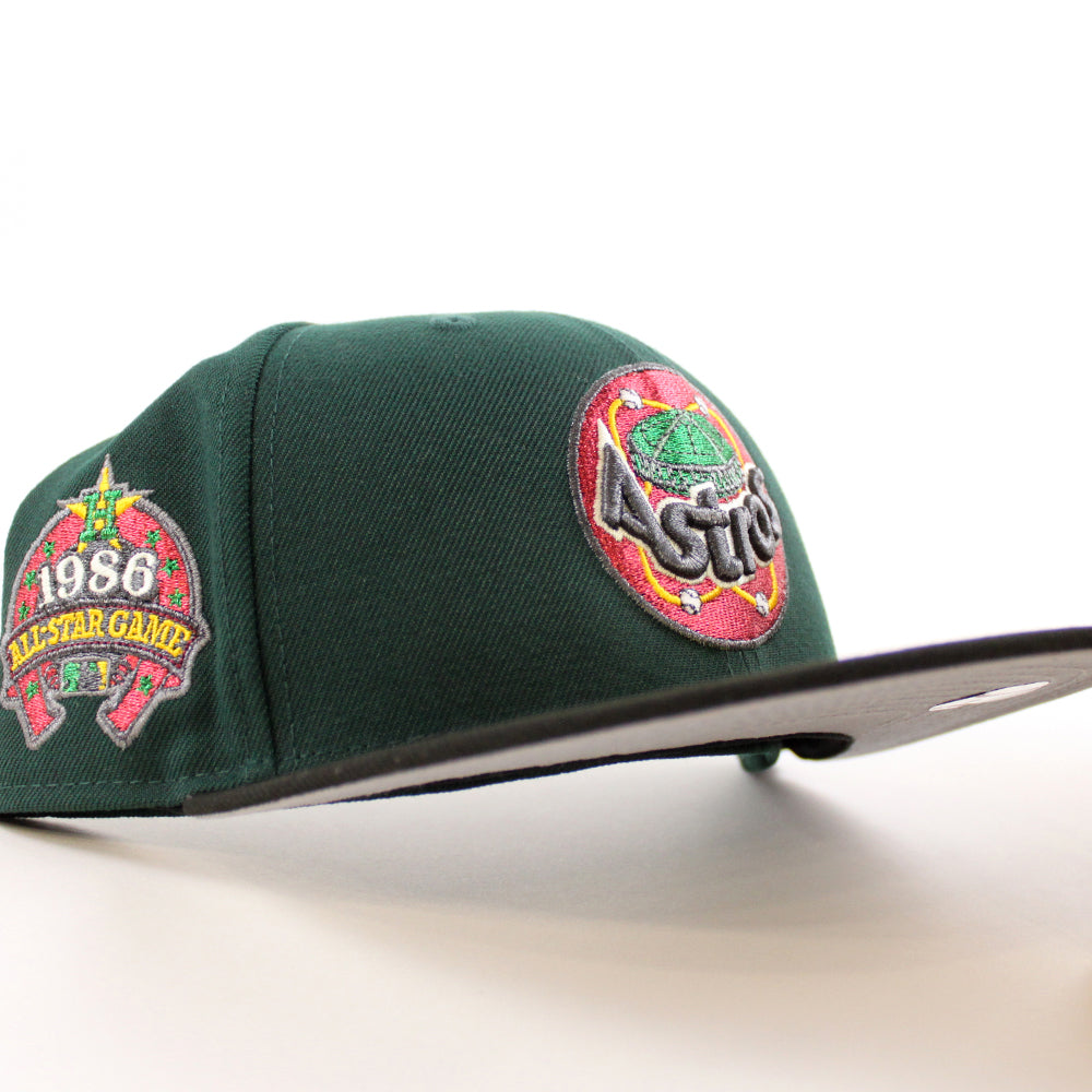 Seattle Sonics Custom New Era Supersonics Green Red Fitted Cap Hat