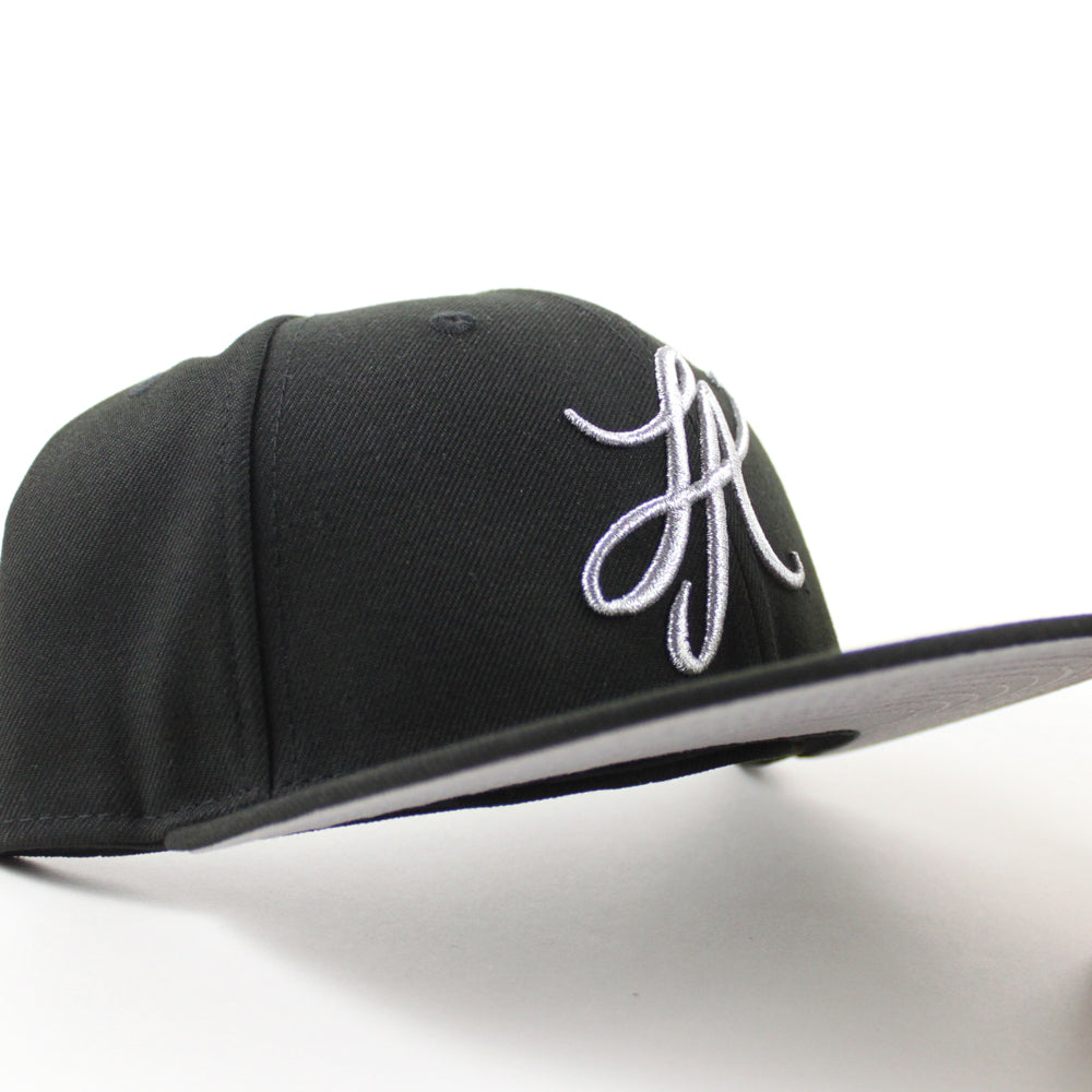 LA Script New Era 59Fifty Hat (Black Gray UNDER BRIM) – ECAPCITY