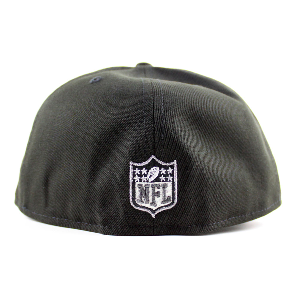 New Era Las Vegas Raiders Black on Black 59FIFTY Fitted Hat 7