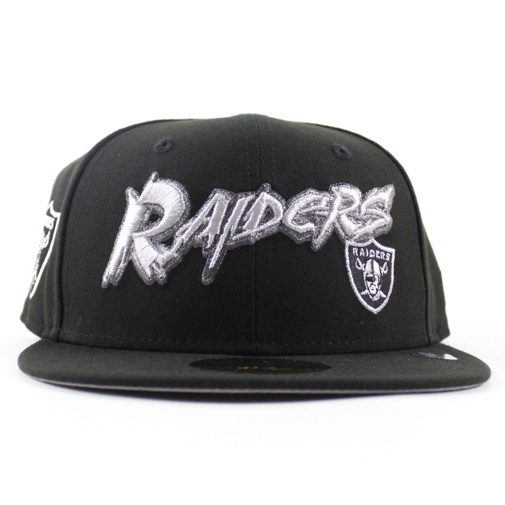 Las Vegas Raiders Pirate Patch New Era 59Fifty Fitted Hat (Black