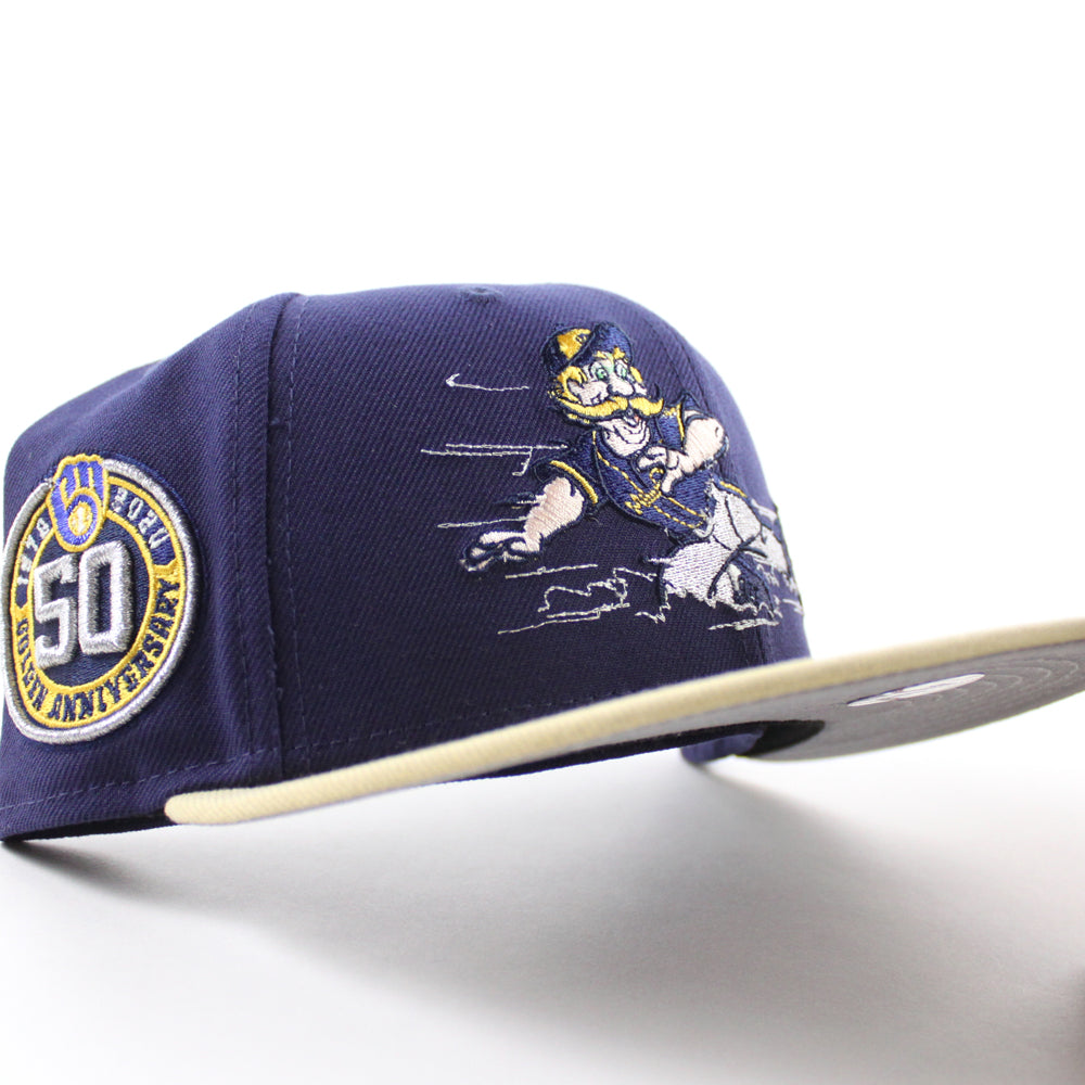 Milwaukee Brewers Bernie Brewer 50th Golden Anniversary New Era 59Fift ...