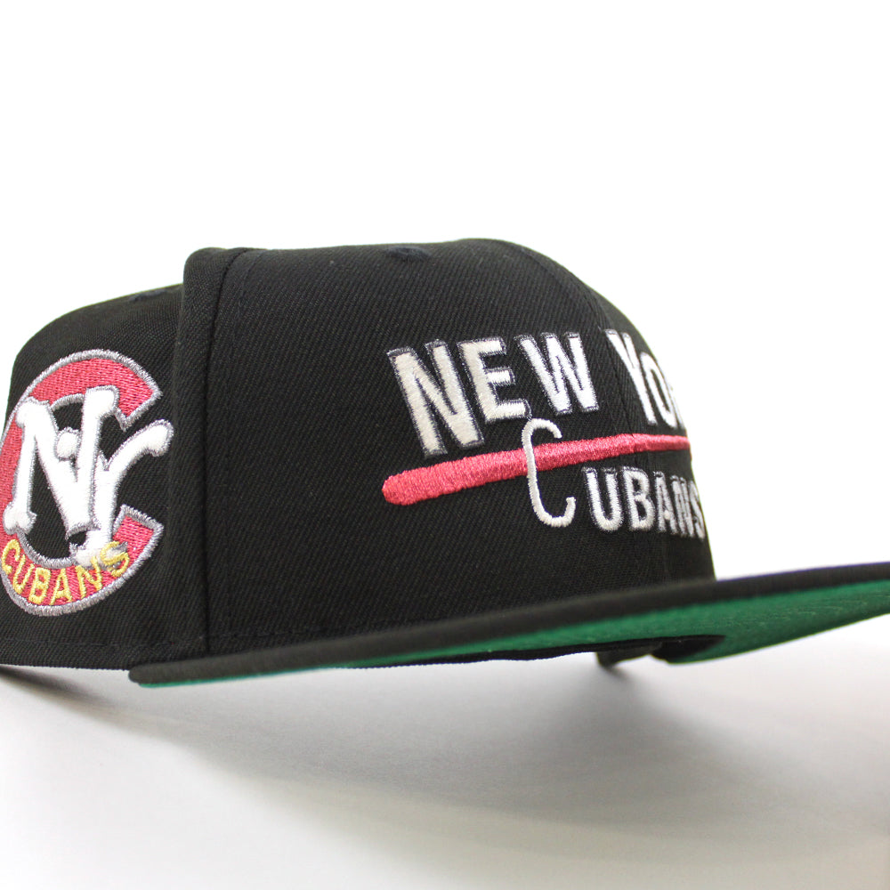 New York Cubans New Era 59Fifty Fitted Hat (Black Green Under Brim)
