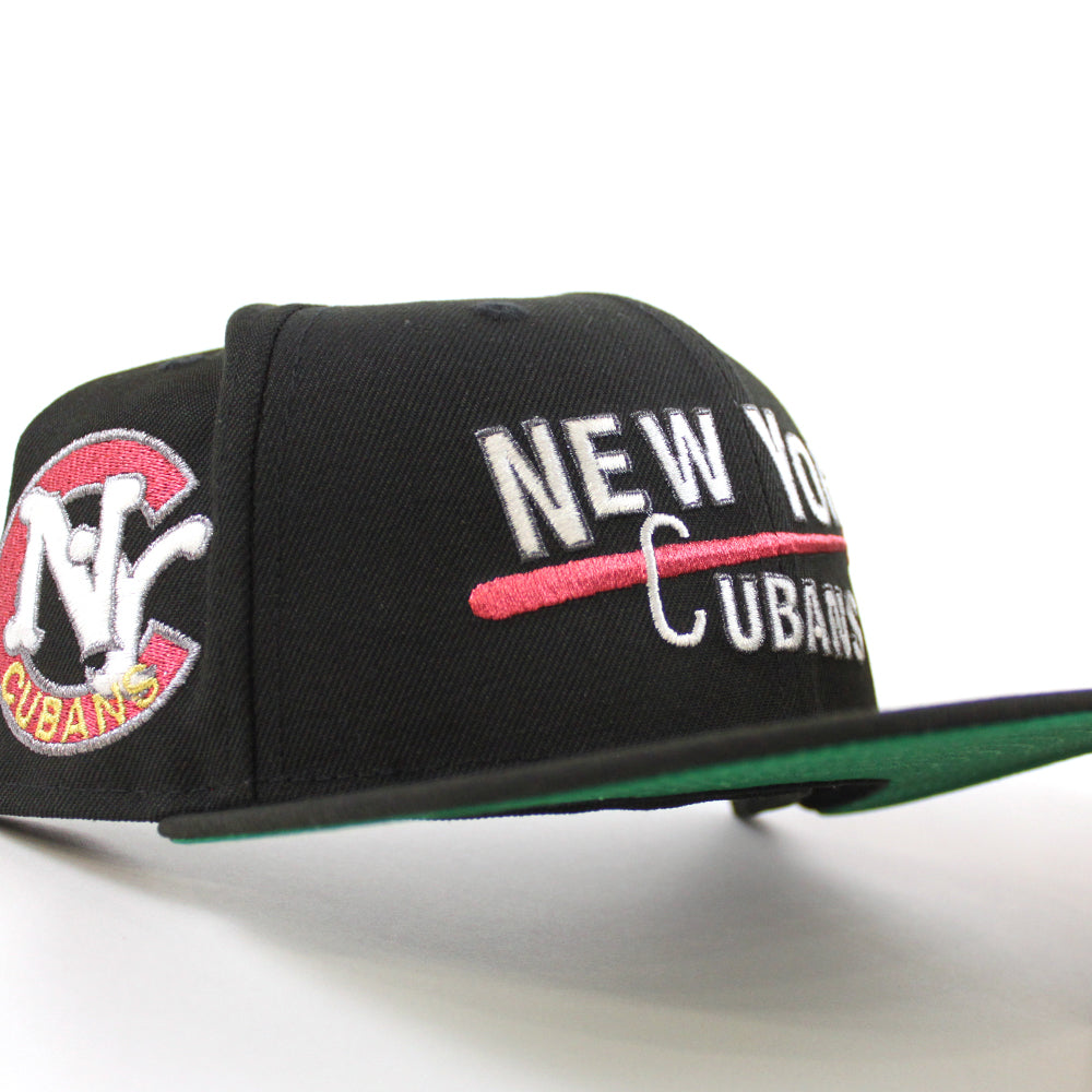 New York Cubans New Era 59Fifty Fitted Hat (Black Green Under Brim