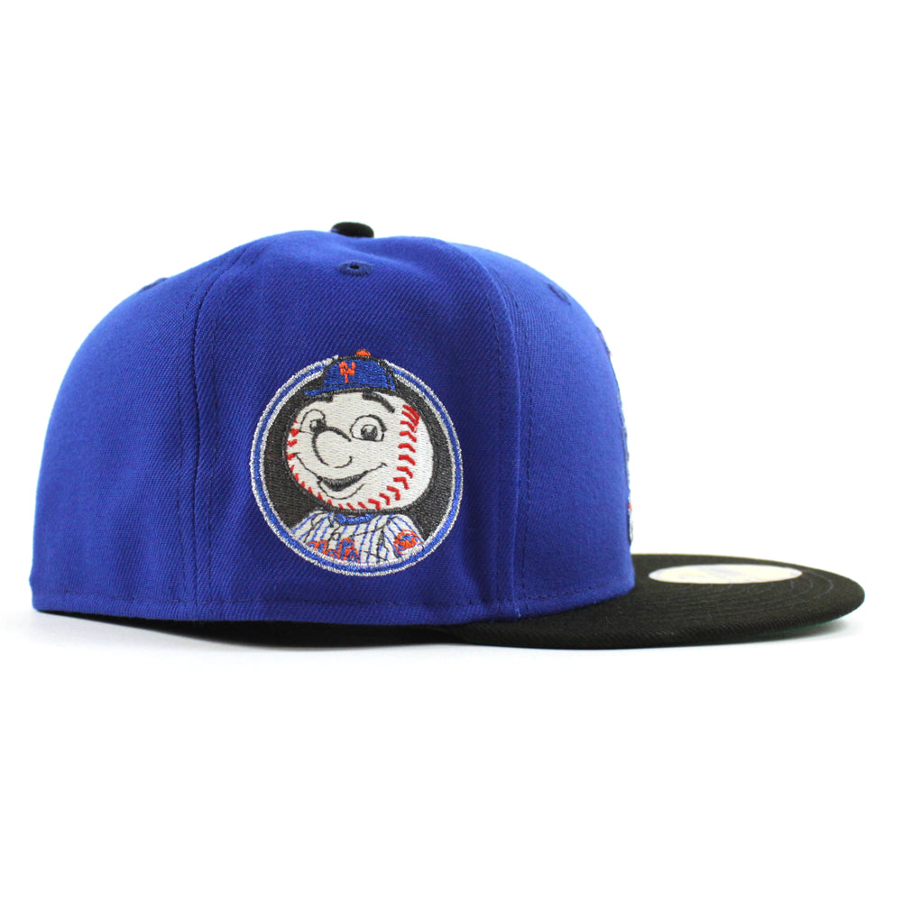 mets black hat blue brim