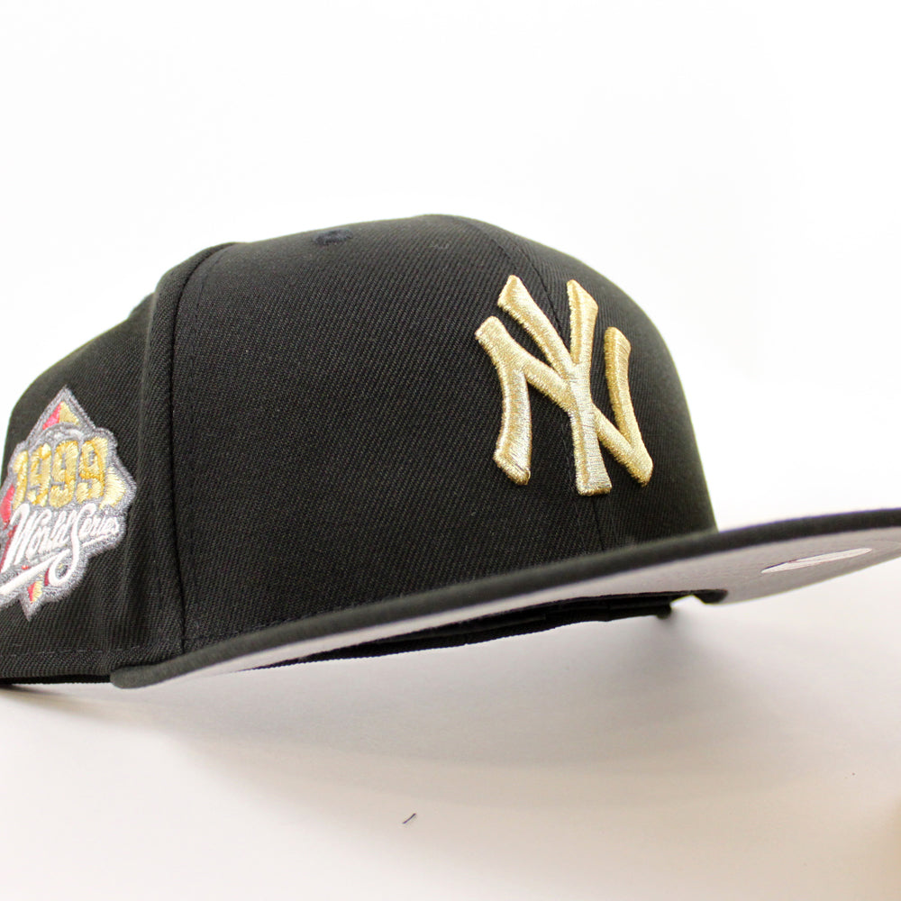New York Yankees 1999 World Series New Era 59FIFTY Fitted Hat (Black Gray Under BRIM) 7 1/8