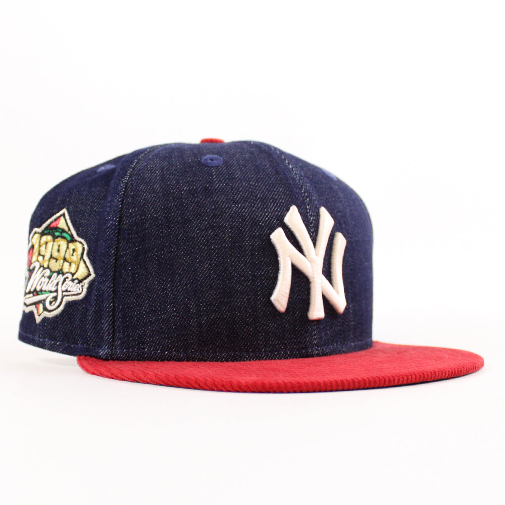 【最安】WAIPER NEW ERA NY CAP 7 1/2 NAVY New Era New York Yankees 1999 World Series Patch 59fifty Hat