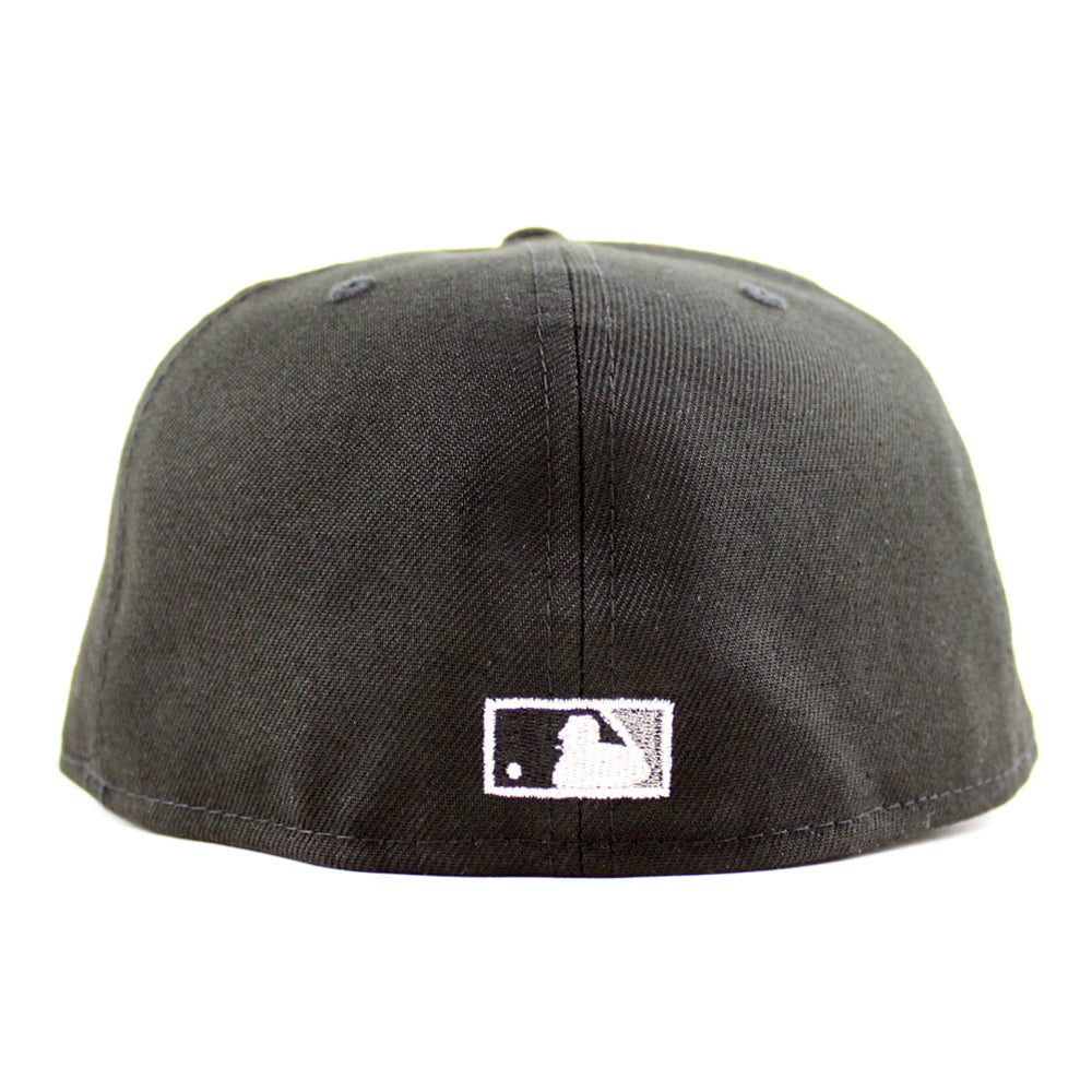 Oakland Athletics 50th Anniversary New Era 59Fifty Fitted Hat (Black  Corduroy Gray Under brim)