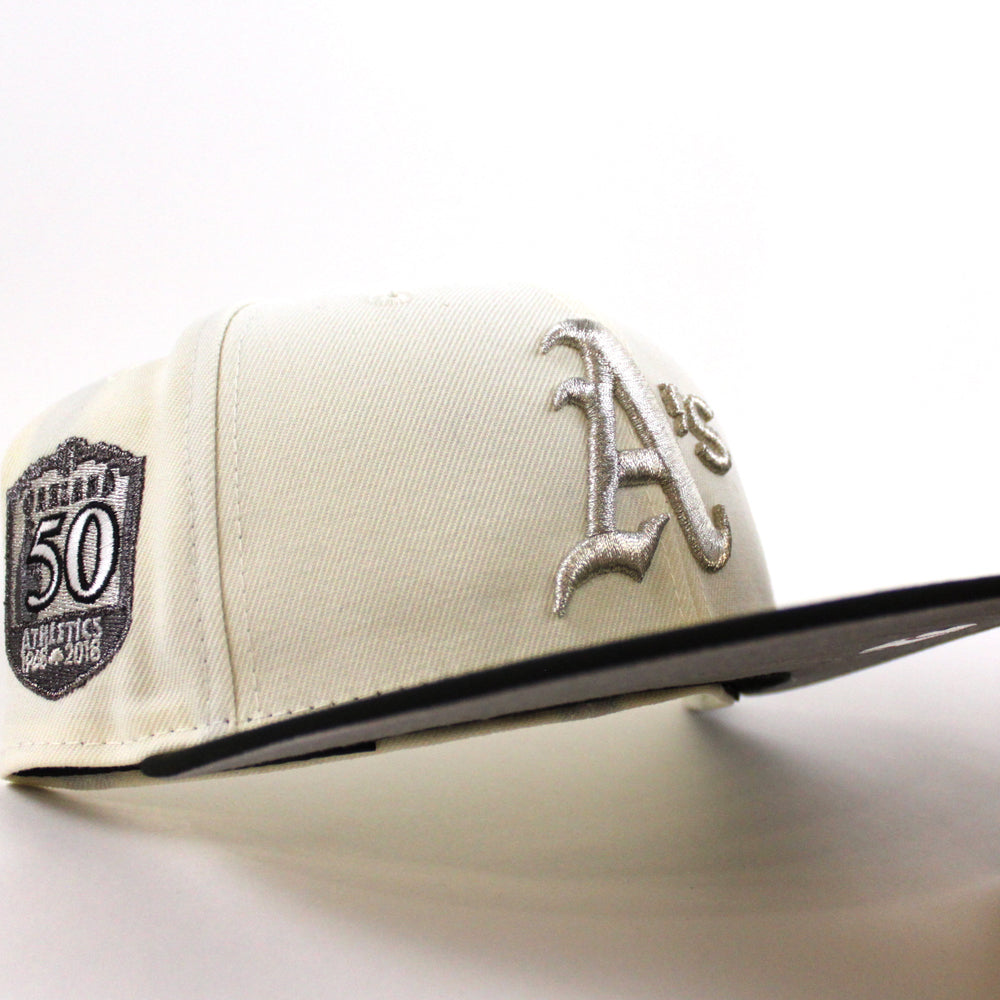 Oakland Athletics 59FIFTY Fitted Team Drip Black Hat