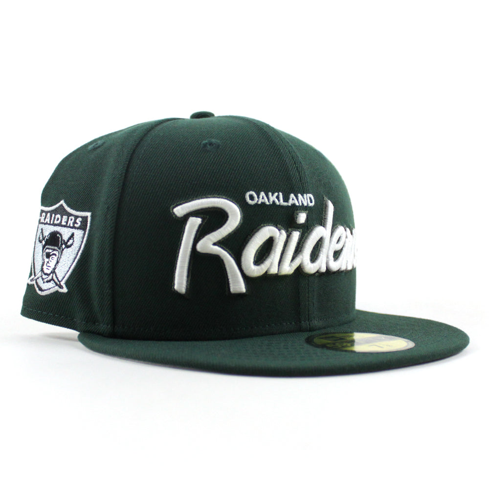 Oakland Raiders Pirate Patch New Era 59Fifty Fitted Hat (Dark
