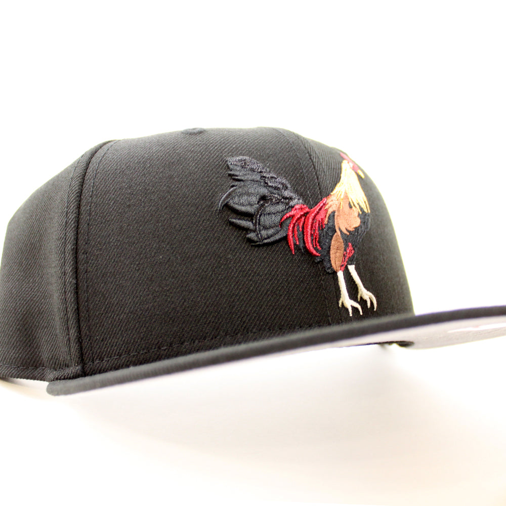 ROOSTER New Era 59Fifty Fitted Hat (Chrome White Maroon Green Under Br –  ECAPCITY