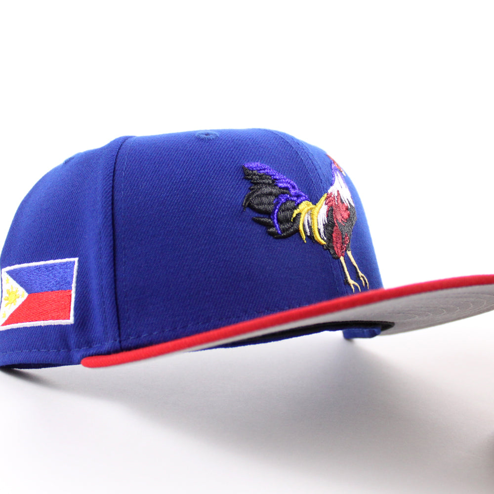 ROOSTER Philippines Flag New Era 59Fifty Fitted Hat (Royal Blue Scarle –  ECAPCITY