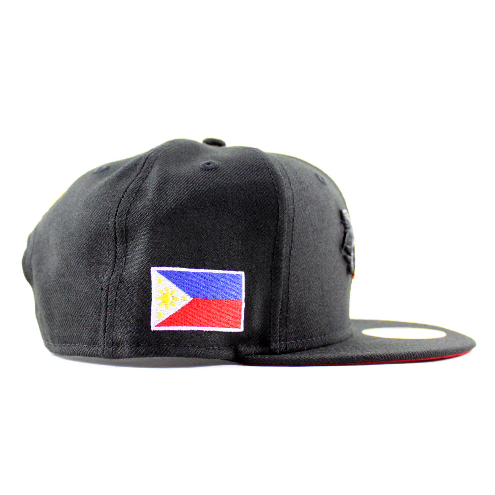 Ph Local Cap ROOSTER Philippines flag New Era 9Fifty Snapback Cap (Black Red Under ...