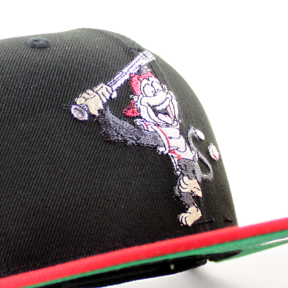 Red Rally Monkey Rally Monkey Los Angeles Angels Baseball Patch New Era 59Fifty Fitted ...