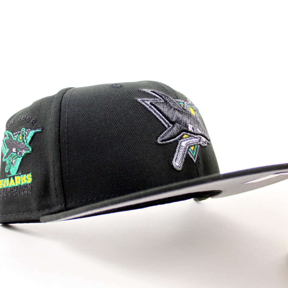 Retro San Jose Sharks Sharks Patch New Era 59Fifty Fitted Hat