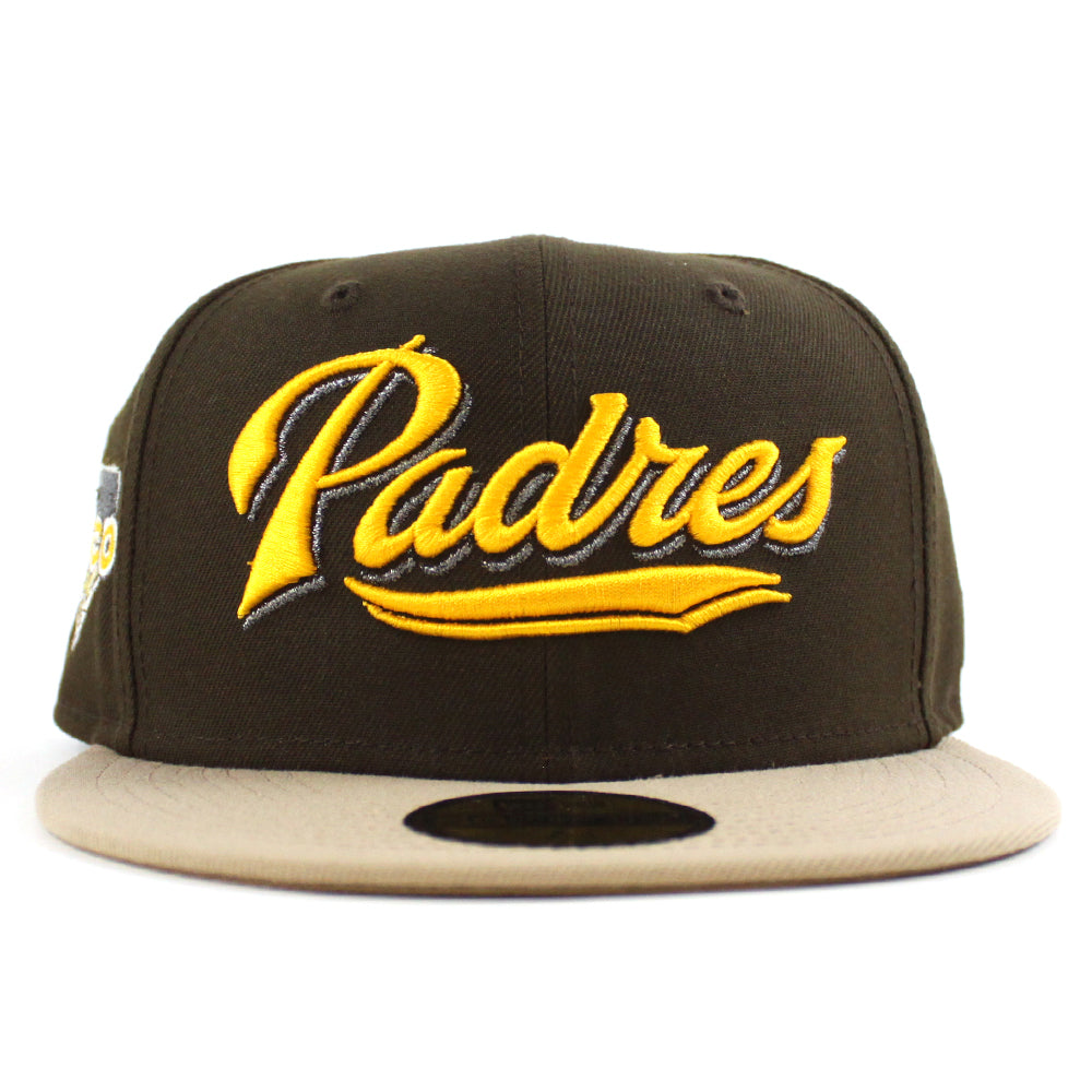 San Diego Padres Petco Park New Era 59Fifty Fitted Hat (Walnut Camel K –  ECAPCITY
