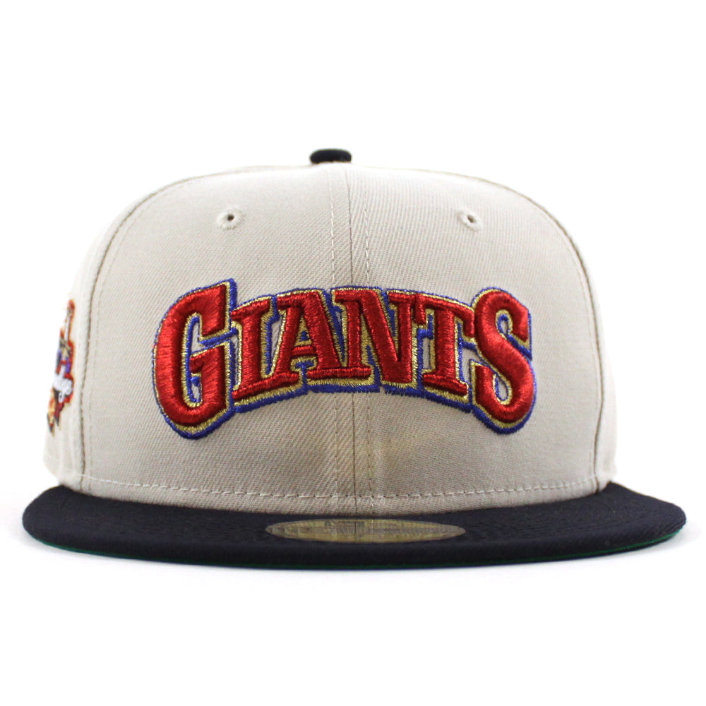 San Francisco Giants Tell It Good Bye New Era 59FIFTY Fitted Hat (Stone Navy Green Under BRIM) 7 7/8