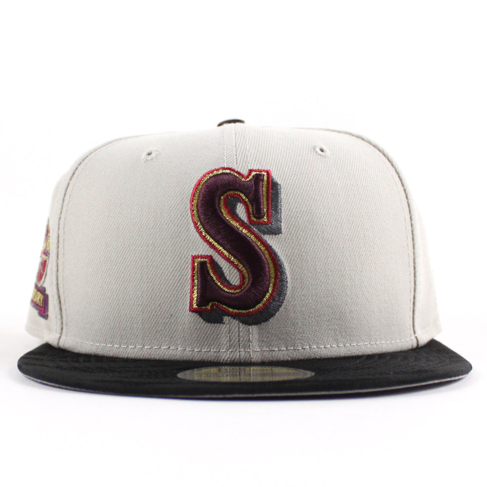 Seattle Mariners 20TH ANNIVERSARY New Era 59Fifty Fitted Hat (Stone Bl