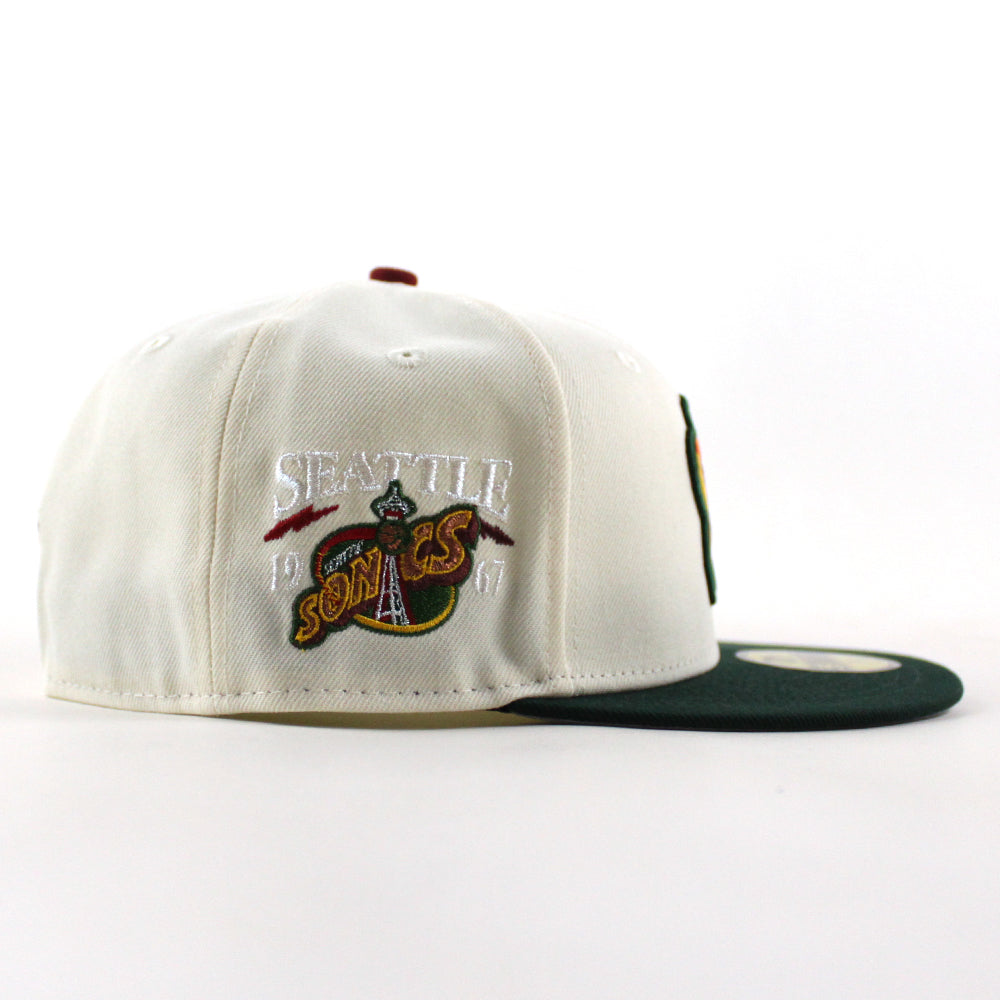 ECAPCITY C Logo New Era 59Fifty Fitted Hats (Denim Acid Wash)