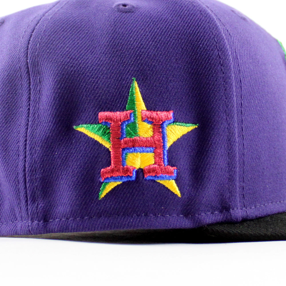 ca4la リボンキャップ picture space パープル 猫 星 Sugar Land Space Cowboys x Houston Astros New Era 59Fifty Fitted
