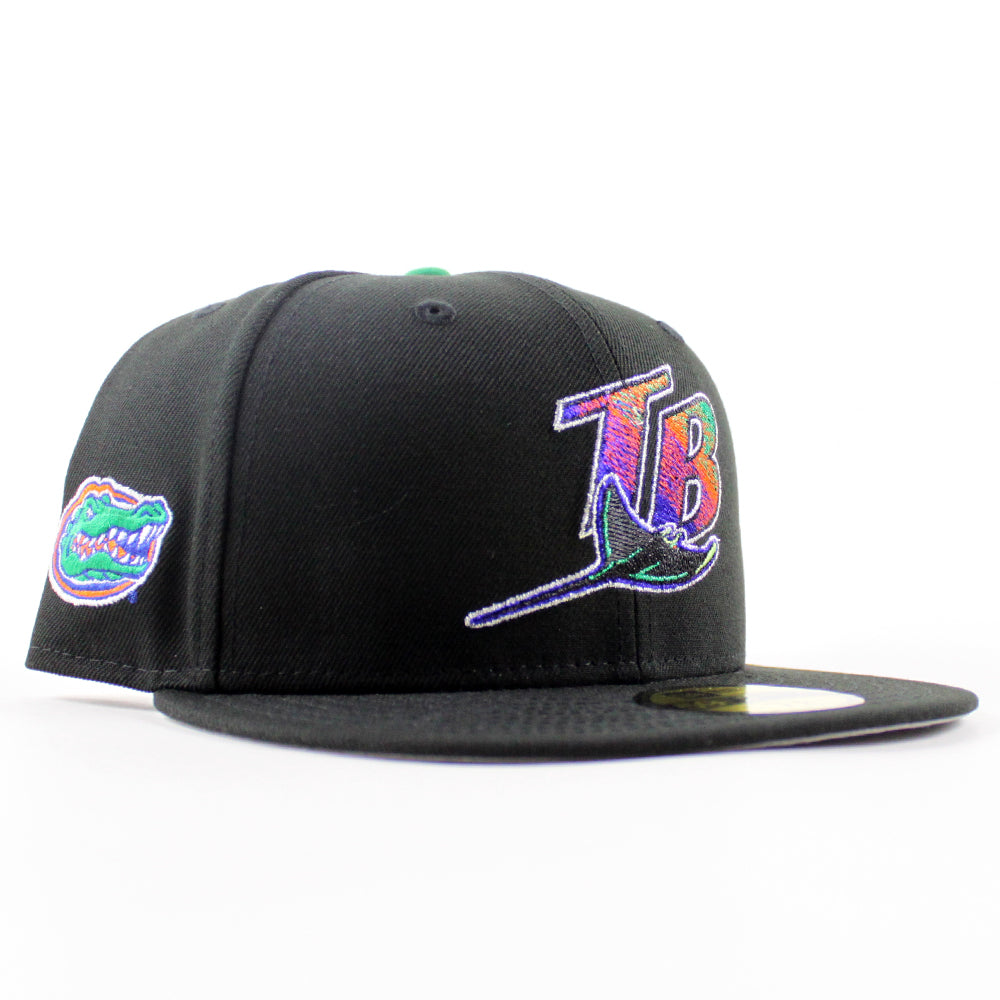 Devil Rays Fitted Tampa Bay Devil Rays x Florida Gators New Era 59Fifty Fitted Hat (Blac ...