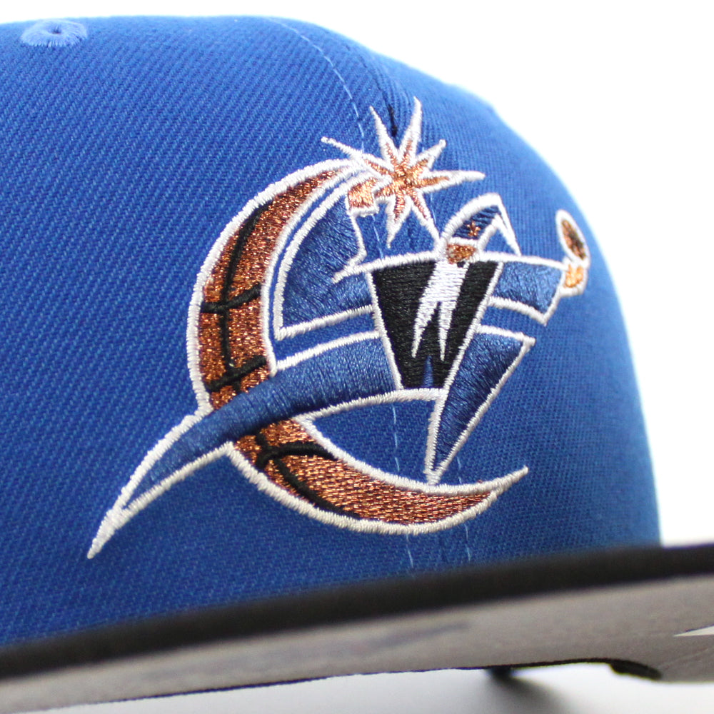 Washington Wizards Wizards Patch New Era 59Fifty Fitted Hat Light Blu ECAPCITY