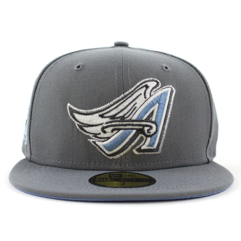 New Era 59FIFTY Grey OTC Los Angeles Angels 50th Anniversary Patch Hat - Grey Grey / 7 3/8