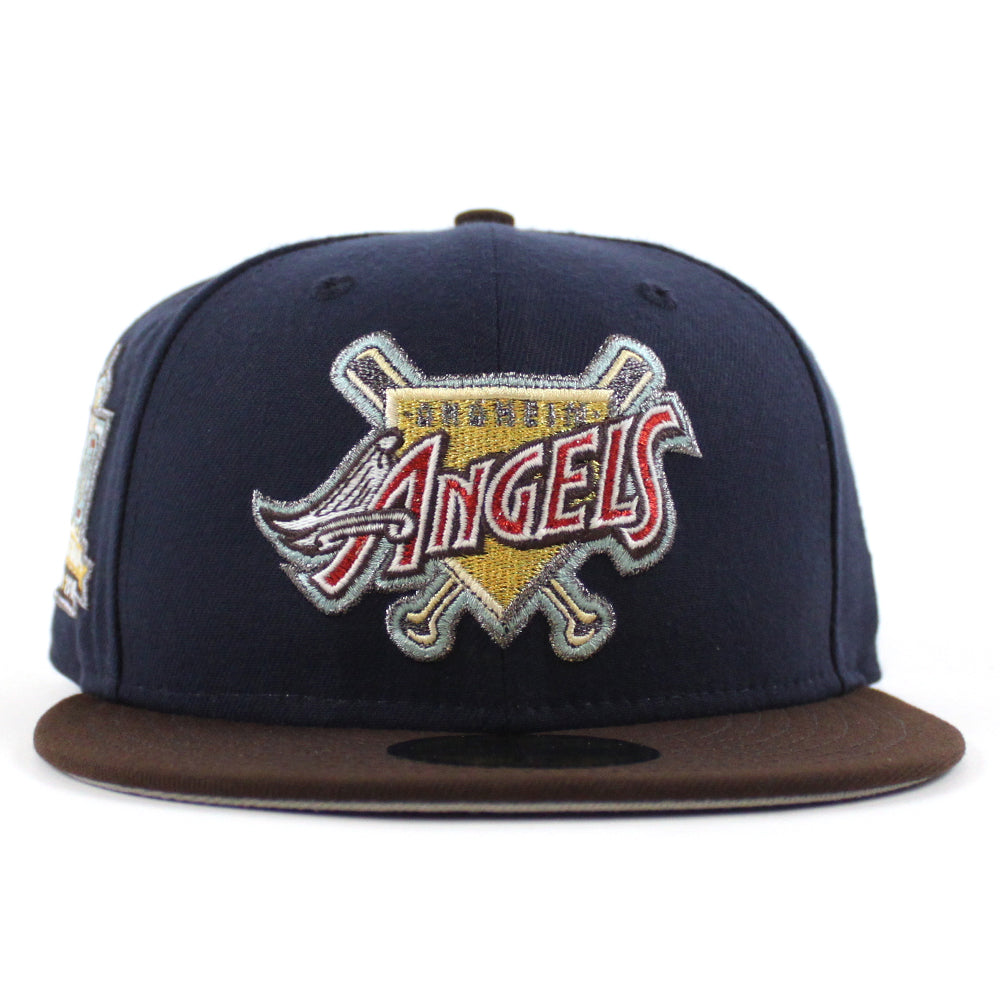 Anaheim Angels 50th Anniversary New Era 59Fifty Fitted Hat (Navy Burnt ...